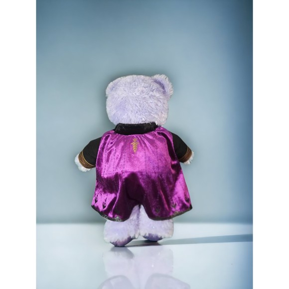 Disney Frozen II Build A Bear Workshop 17" Purple Stuffed Bear Plush Queen Anna - Picture 6 of 7